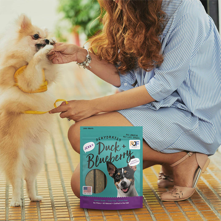Premium Dog Treats | 100% Human Grade | USA Made | Grain Free | Duck and Blueberry 12 oz. Duck & Blueberry 12 Ounce (Pack of 1)