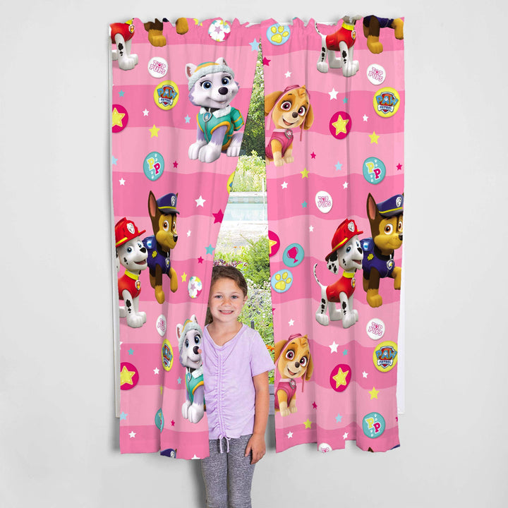 Franco Kids Room Window Curtains Drapes Set, 82 in x 63 in, Paw Patrol Girls