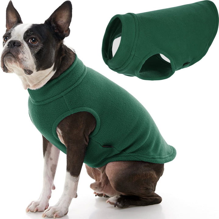 Gooby Stretch Fleece Vest Dog Sweater - Forest Green, 2X-Large - Warm Pullover Fleece Dog Jacket - Winter Dog Clothes for Small Dogs Boy - Dog Sweaters for Small Dogs to Dog Sweaters for Large Dogs XX-Large Length (18.5")