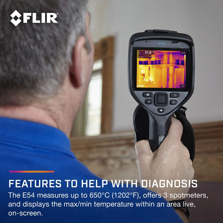 FLIR E54 Advanced Thermal Imaging Camera with 24° Lens, 320x240, -20°C to +650°C