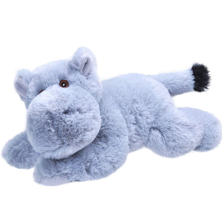 Wild Republic EcoKins Mini Hippo Stuffed Animal 8 inch, Eco Friendly Gifts for Kids, Plush Toy, Handcrafted Using 7 Recycled Plastic Water Bottles (24803)