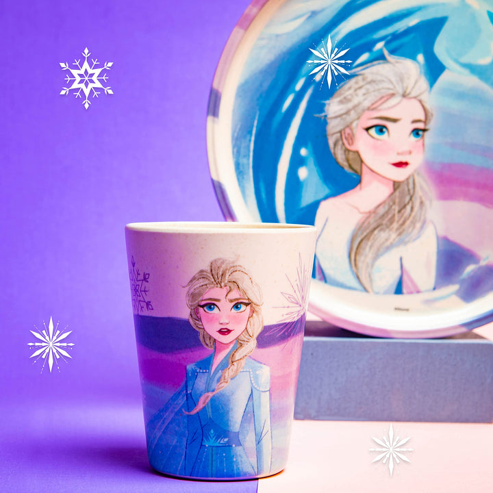 Zak Designs Disney Frozen 2 Kids Dinnerware Set 3 Pieces, Durable and Sustainable Melamine Bamboo Plate, Bowl, and Tumbler are Perfect For Dinner Time With Family (Anna, Elsa, Olaf) 8" Plate, 6" Bowl, 10oz Tumbler Frozen 2 (Anna, Elsa, Olaf)