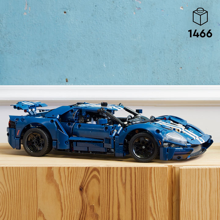 LEGO Technic 2022 Ford GT 42154 Car Model Kit for Adults to Build, Collectible Set, 1:12 Scale Supercar with Authentic Features, Gift Idea That Fuels Creativity and Imagination Standard Packaging