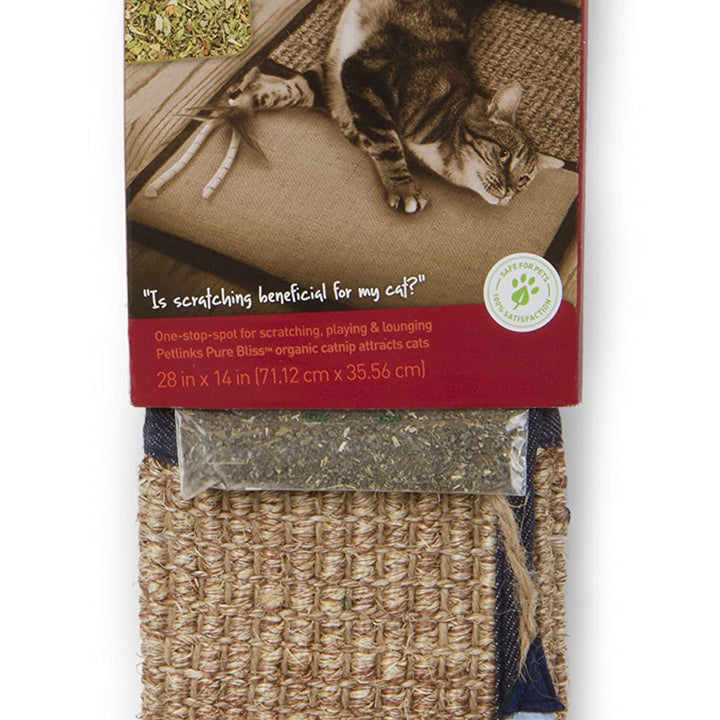 Petlinks Scratch & Play Carpet & Burlap Cat Scratch Mat - Brown, One Size Scratch & Play Mat