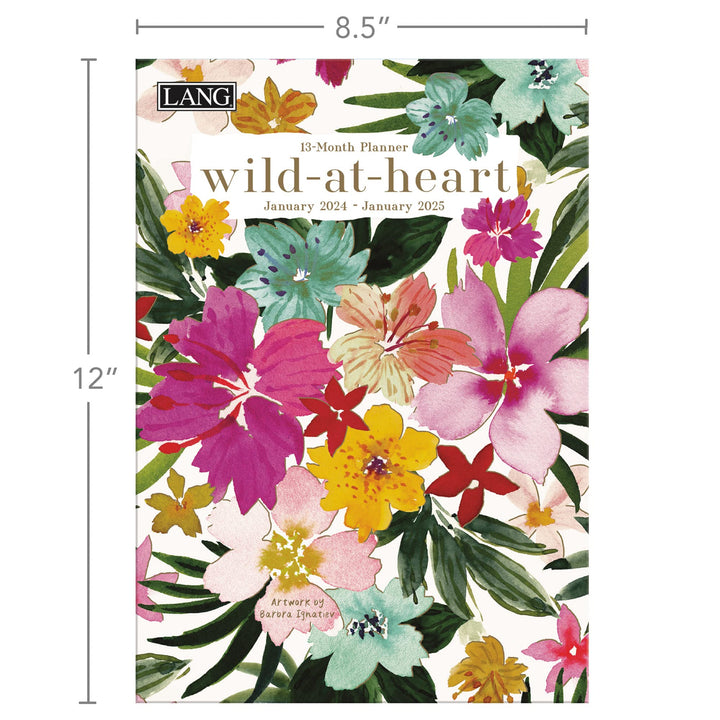 LANG Wild At Heart 2024 Monthly Planner (24991012123)