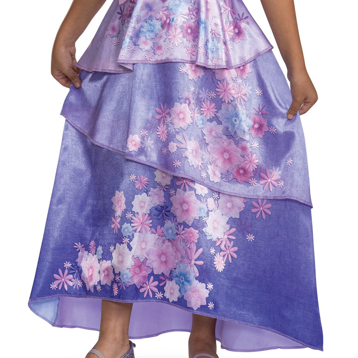 Isabella Encanto Costume, Official Disney Isabella Encanto Halloween Costume Dress for Girls (4-6x)