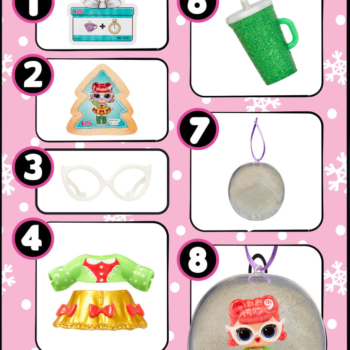 L.O.L. Surprise! Holiday Surprise!- Baking Beauty- with Collectible Doll, 8 Surprises, Holiday Theme, Collectible Dolls, Limited Edition- Great Gift for Girls Age 3+