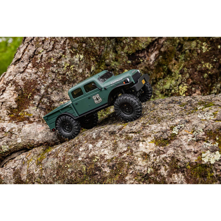 Axial RC Truck SCX24 40's 4 Door Dodge Power Wagon Green 1/24 4 Wheel Drive-RTR(Everything Needed to Run Included) AXI00007T2