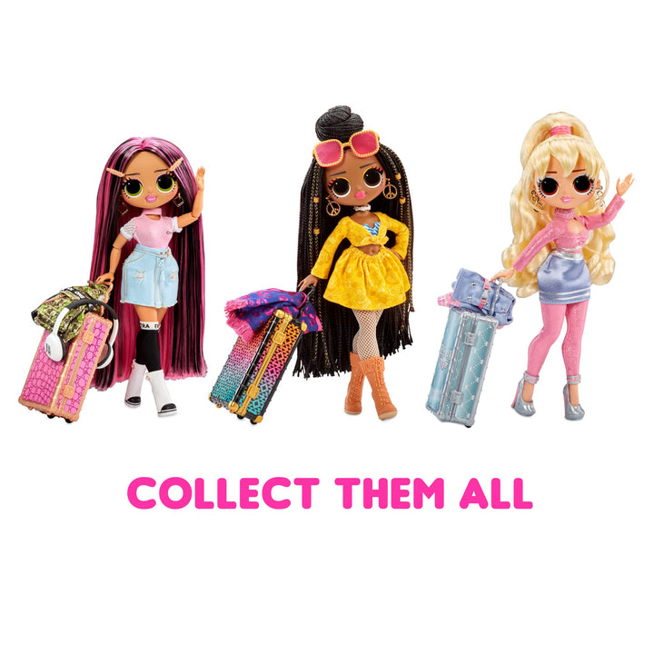 L.O.L. Surprise! World Travel Sunset Fashion Doll with 15 Surprises Including Outfit, Travel Accessories and Reusable Playset – Great Gift for Girls Ages 4+