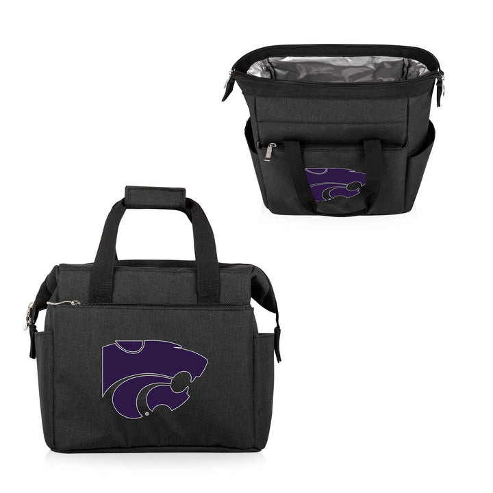 PICNIC TIME NCAA unisex-adult NCAA On The Go Lunch Cooler Kansas State Wildcats 10 x 6 x 10.5 Black