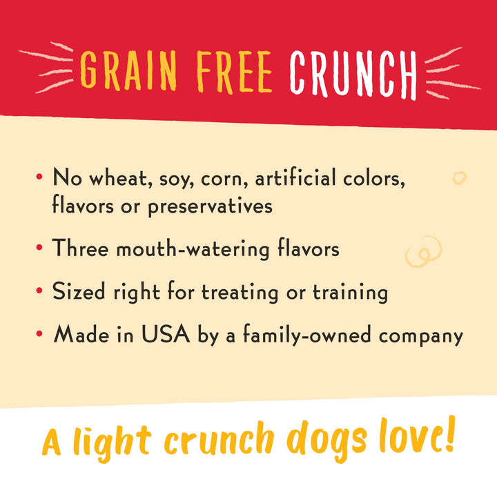 Charlee Bear Grain Free Crunch Dog Treats, Bacon & Blueberry Flavor, 8 oz 8 Ounce (Pack of 1)