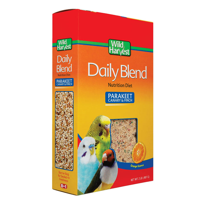 Wild Harvest Daily Blend for Parakeet, Canary, Finch & Small Birds 2lb 2 Pound (Pack of 1)