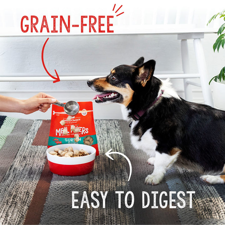 Stella & Chewy's Freeze Dried Raw Surf & Turf Meal Mixer – Dog Food Topper for Small & Large Breeds – Grain Free, Protein Rich Recipe – 3.5 oz Bag Salmon & Beef 3.5 Ounce (Pack of 1)