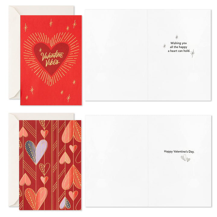 Hallmark Valentines Day Cards Assortment, 24 Cards and Envelopes (Heart Deco) Valentine Heart Deco Card Assortment