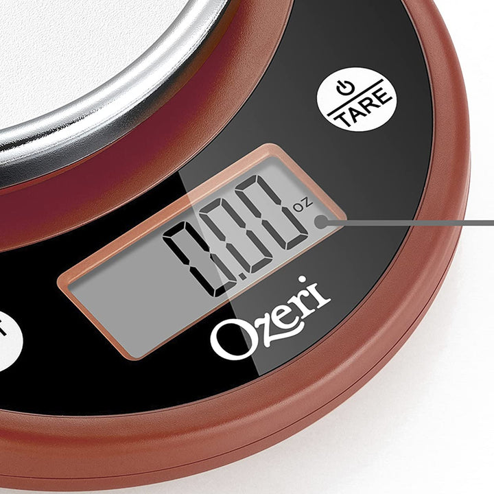 Ozeri Pronto Digital Multifunction Kitchen and Food Scale,Burnt Ochre Burnt Ochre