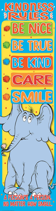 Eureka Dr. Seuss Horton Hears a Who Kindness Classroom Rules Poster, 12'' x 45''