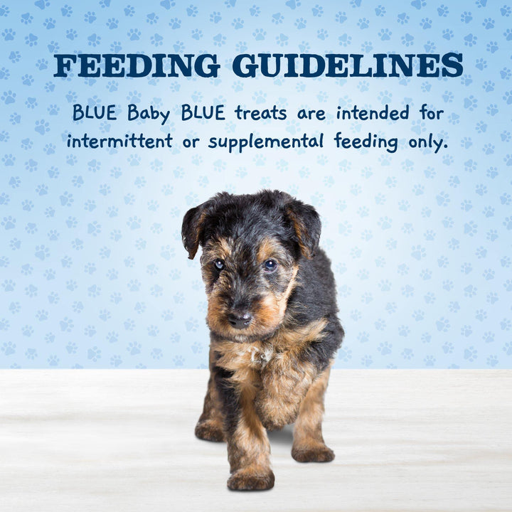 Blue Buffalo Baby BLUE Soft Biscuits with DHA, Natural Dog Treats for Puppies, Great for Training, with Chicken & Carrots, 8-oz. Bag 8 Ounce (Pack of 1)