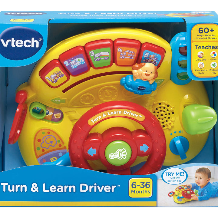 VTech Turn and Learn Driver, Yellow Driver, Yellow(Standard Packaging)