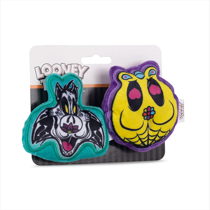 Looney Tunes for Pets Halloween Sylvester The Cat & Tweety Bird Silo Pet Squeaker Toys 2 Piece | Squeaky Dog Toys Small Dog Toys for Small Dogs | Halloween Dog Chew Toys,FF18363 4 Inch - 2 Pack