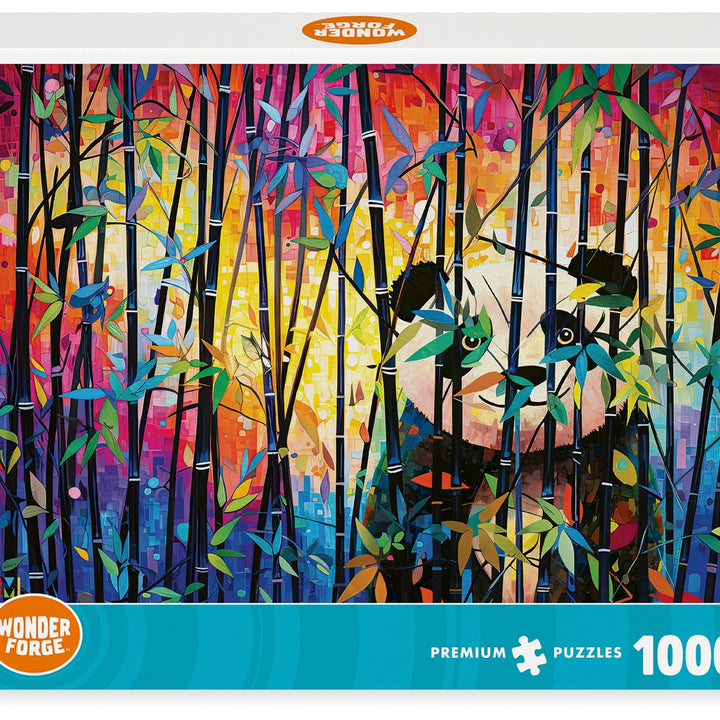 Wonder Forge Peekaboo Panda 1000 Piece Jigsaw Puzzle for Adults | Unique, Perfectly-Fitting Pieces | Fun, Vibrant Imagery |  Exclusive