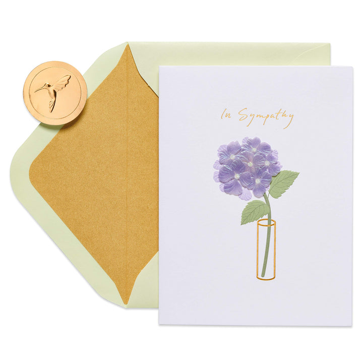 Papyrus Sympathy Card (Floral Vase) Floral Vase