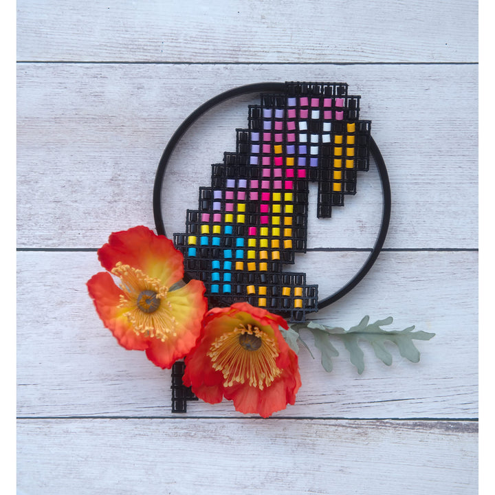 Perler 80-22881 Snappix Canvas Set for Bead Crafts, 12" x 12" Mesh Sheets, Black, 2pcs Black,