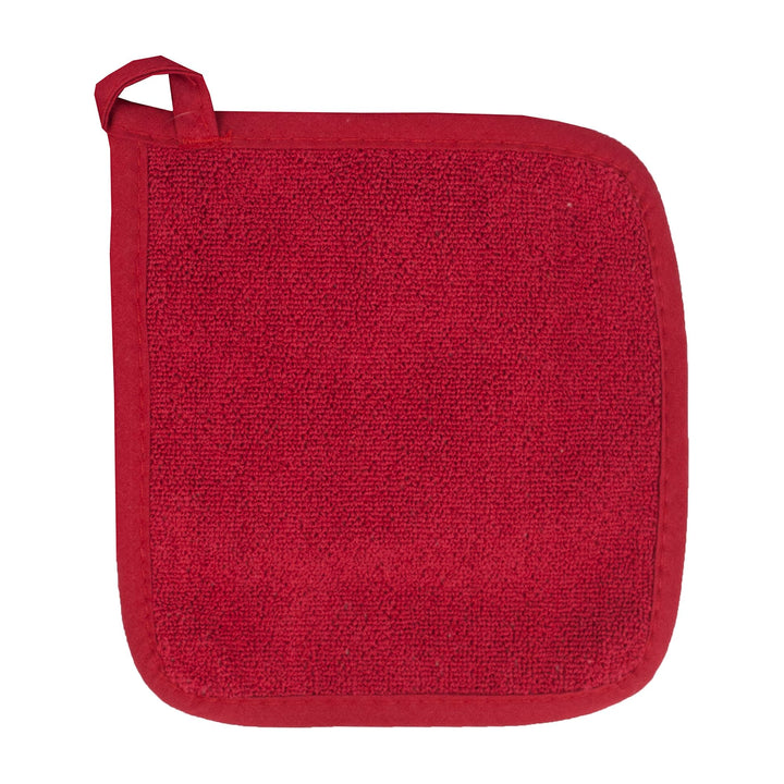 Ritz Terry Potholder & Hot Pad: Unparalleled Heat Resistant, Durable 100% Cotton  Ergonomically Designed for Optimal Grip  Easy-Care Machine Washable  Perfect for Your Kitchen  Paprika Red, 2-Pk