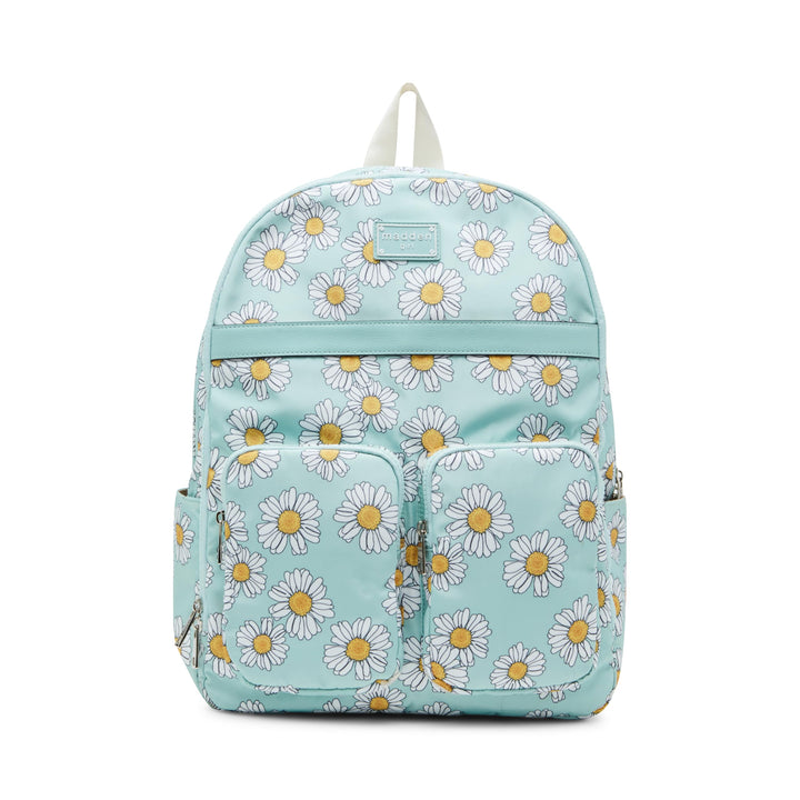 Madden Girl Women's Dome Backpack, Blue Floral, Large