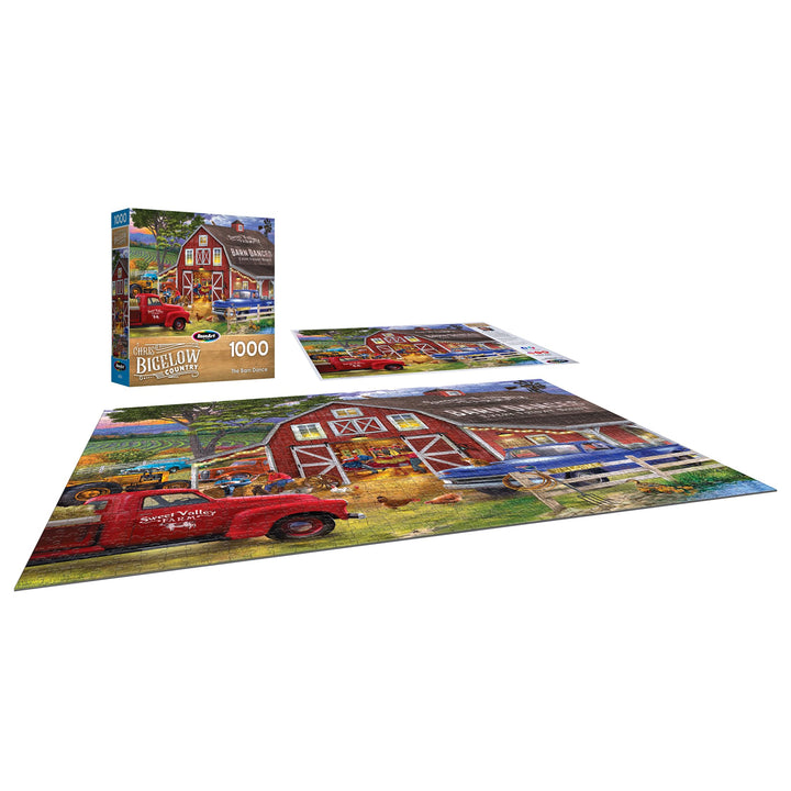 RoseArt - Chris Bigelow - The Barn Dance - 1000 Piece Jigsaw Puzzle for Adults