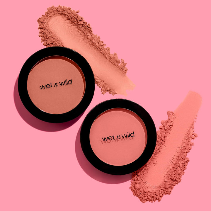 wet n wild Color Icon Blush, Effortless Glow & Seamless Blend infused with Luxuriously Smooth Jojoba Oil, Sheer Finish with a Matte Natural Glow, Cruelty-Free & Vegan - Pearlescent Pink