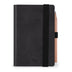 Legami - Mini Black Onyx 12-Month Diary from January 2024 to December 2024, Elastic Closure, January 2025 Monthly Planner, Pencil Included, Address Book, 6.5 x 10 cm