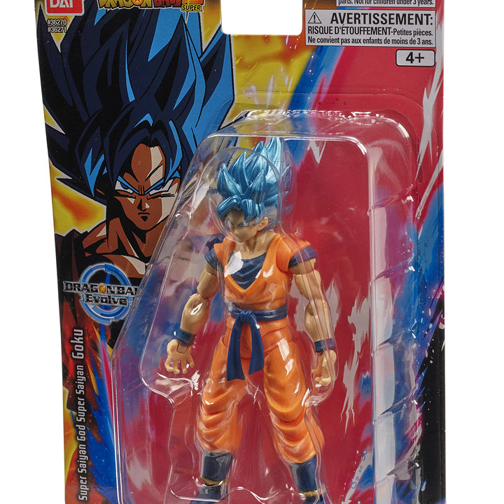 Bandai Namco - Dragon Ball Super - Super Saiyan Blue Goku, Dragon Ball Evolve 5" Action Figure