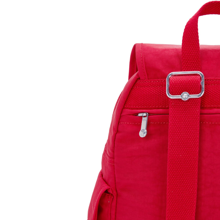 Kipling Women's City Pack Backpack, All-Day Versatile Daypack Red Rouge