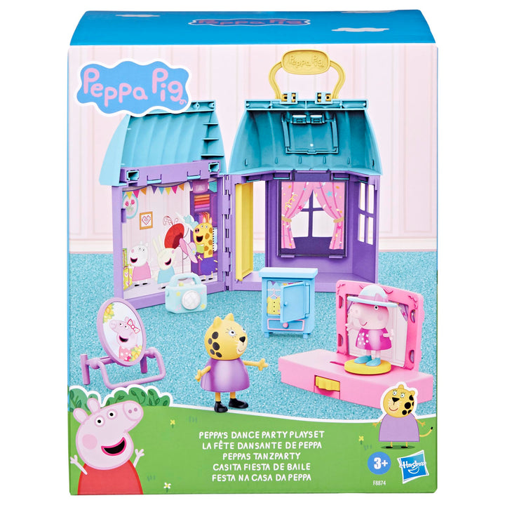 Peppa Pig Peppa’s Dance Party Playset with House, 2 Figures, 6 Accessories, Preschool Toys for Girls and Boys, Kids Gifts, Ages 3+ ( Exclusive)