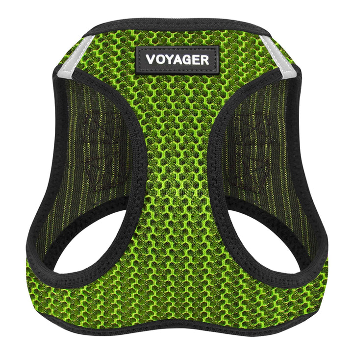 Voyager Step-in Air Dog Harness - All Weather Mesh Step in Vest Harness for Small and Medium Dogs by Best Pet Supplies - Lime Green (2-Tone), XS Harness (Lime Green 2-Tone) XS (Chest: 13 - 14.5")