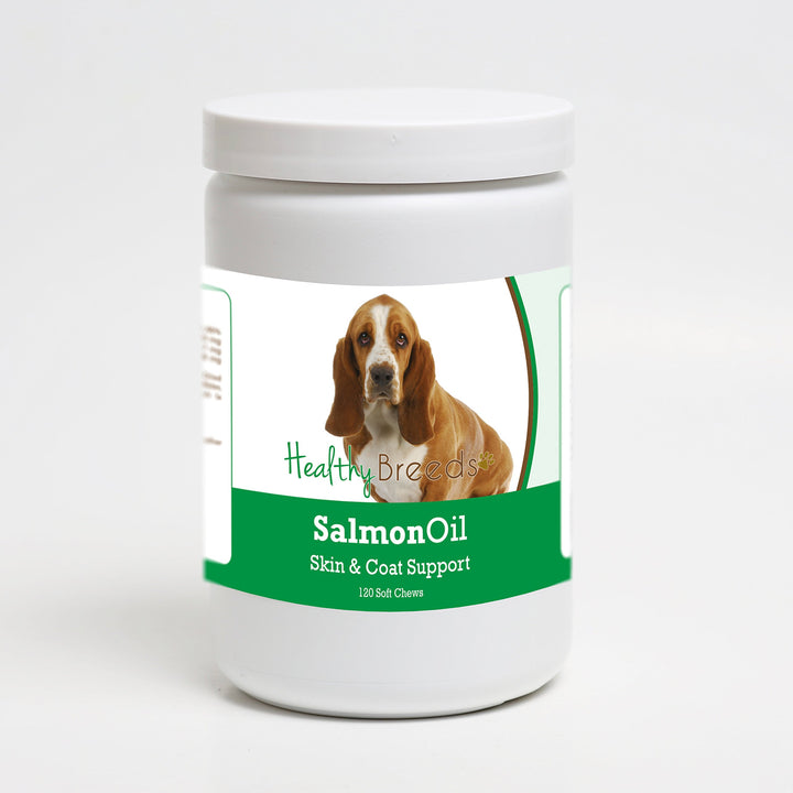 Healthy Breeds Basset Hound Salmon Oil Soft Chews 120 Count