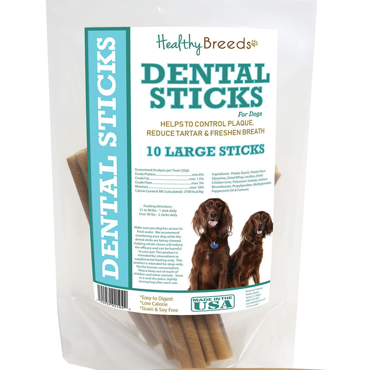 Healthy Breeds Irish Setter Dental Sticks Large 10 Count