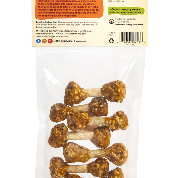 Pet 'n Shape Chik 'n Rice Dumbbells - All Natural Dog Treats, Chicken, 8 oz, 10408 8 Ounce (Pack of 1)