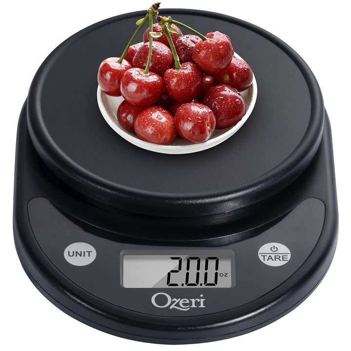 Ozeri Pronto Digital Multifunction Kitchen and Food Scale, All Black