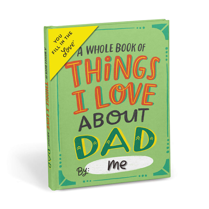 Em & Friends About Dad Book Fill in the Love Fill-in-the-Blank Book Gift Journal, 4.10 x 5.40-inches