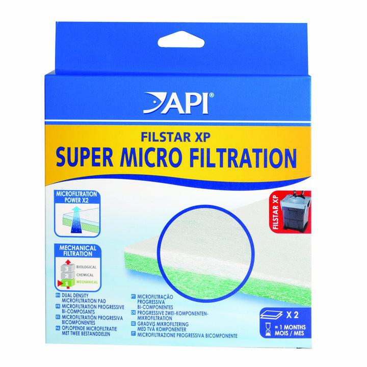 API FILSTAR XP SUPER MICROFILTION Aquarium Canister Filter Filtration Pads 2-Count