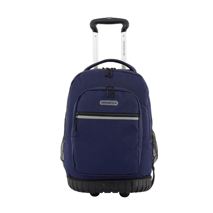 Travelers Club Rolling Backpack, Midnight Blue, 18-Inch 18 Inch