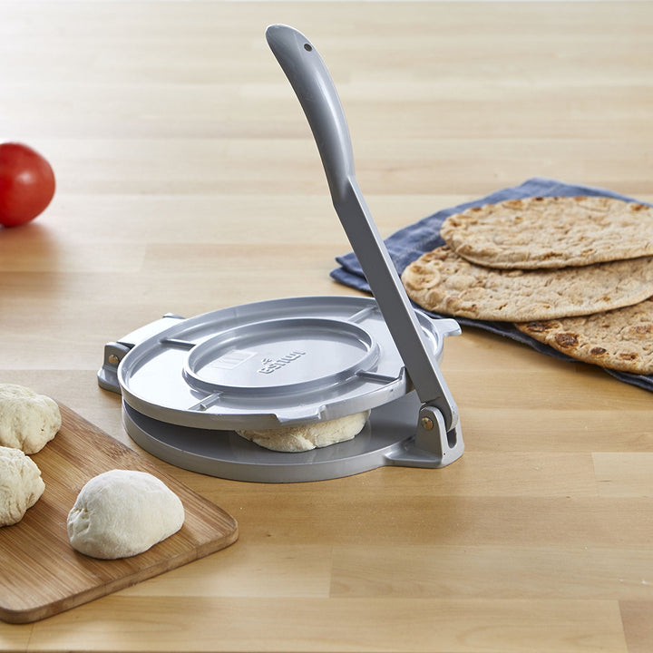 IMUSA USA Tortilla Press, 8 Inch, Silver