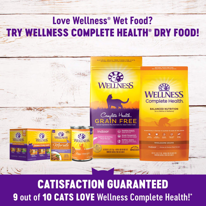 Wellness Healthy Indulgence Gravies Grain-Free Wet Cat Food, Made with Natural Ingredients and Quality Proteins, Complete and Balanced Meal, 3 oz Pouches (Gravies Variety Pack, 8 Pack) 24 Ounce (Pack of 1)