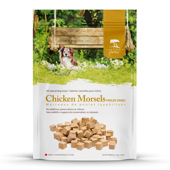 Caledon Farms Chicken Morsels Dog Treats: 125G/4.4OZ 0.88 Ounce (Pack of 5)