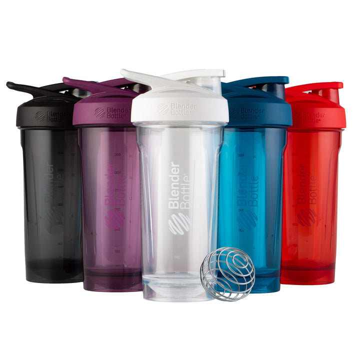 BlenderBottle Strada Shaker Cup Perfect for Protein Shakes and Pre Workout, 28-Ounce, Black