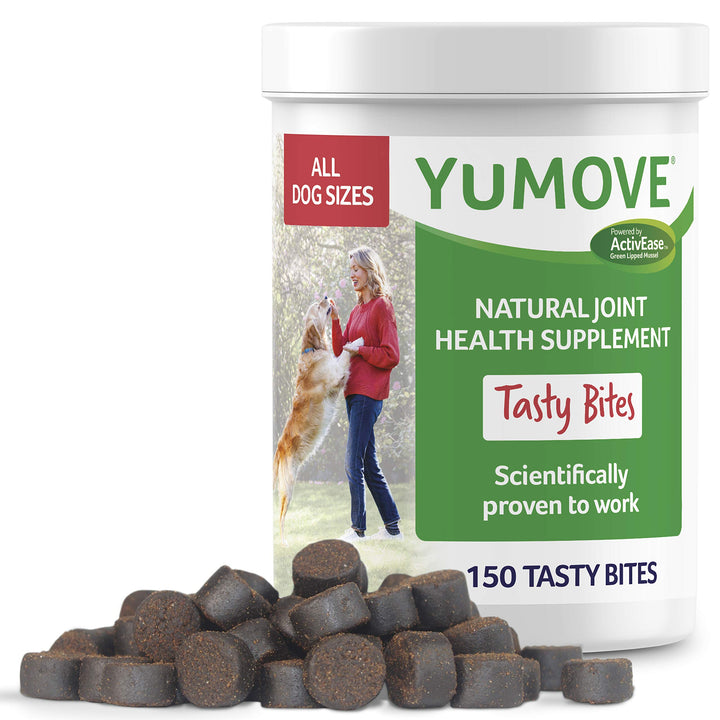 YuMOVE Daily Bites | Hip and Joint Supplement for Dogs with Glucosamine, Hyaluronic Acid, Green Lipped Mussel | 150 Bites