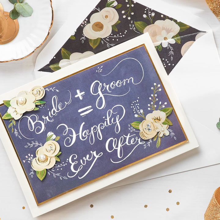 Papyrus Wedding Card (It All Adds Up) Chalkboard