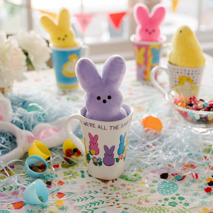 Animal Adventure Peeps Collectible 6" Peeps Plush and Mug Giftset Purple Peep in a 15oz Mug Mug and Plush