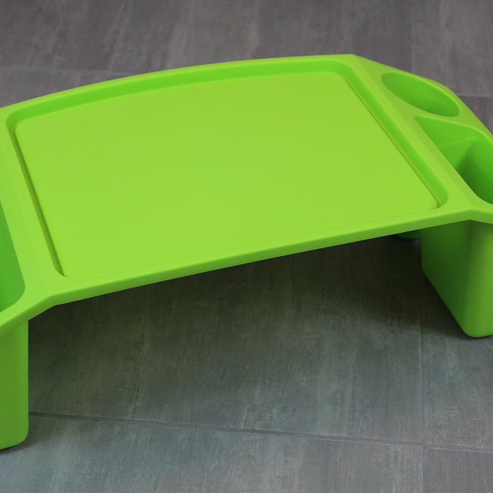 Basicwise QI003253G Kids Lap Desk Tray, Portable Activity Table, Green, 1 Piece